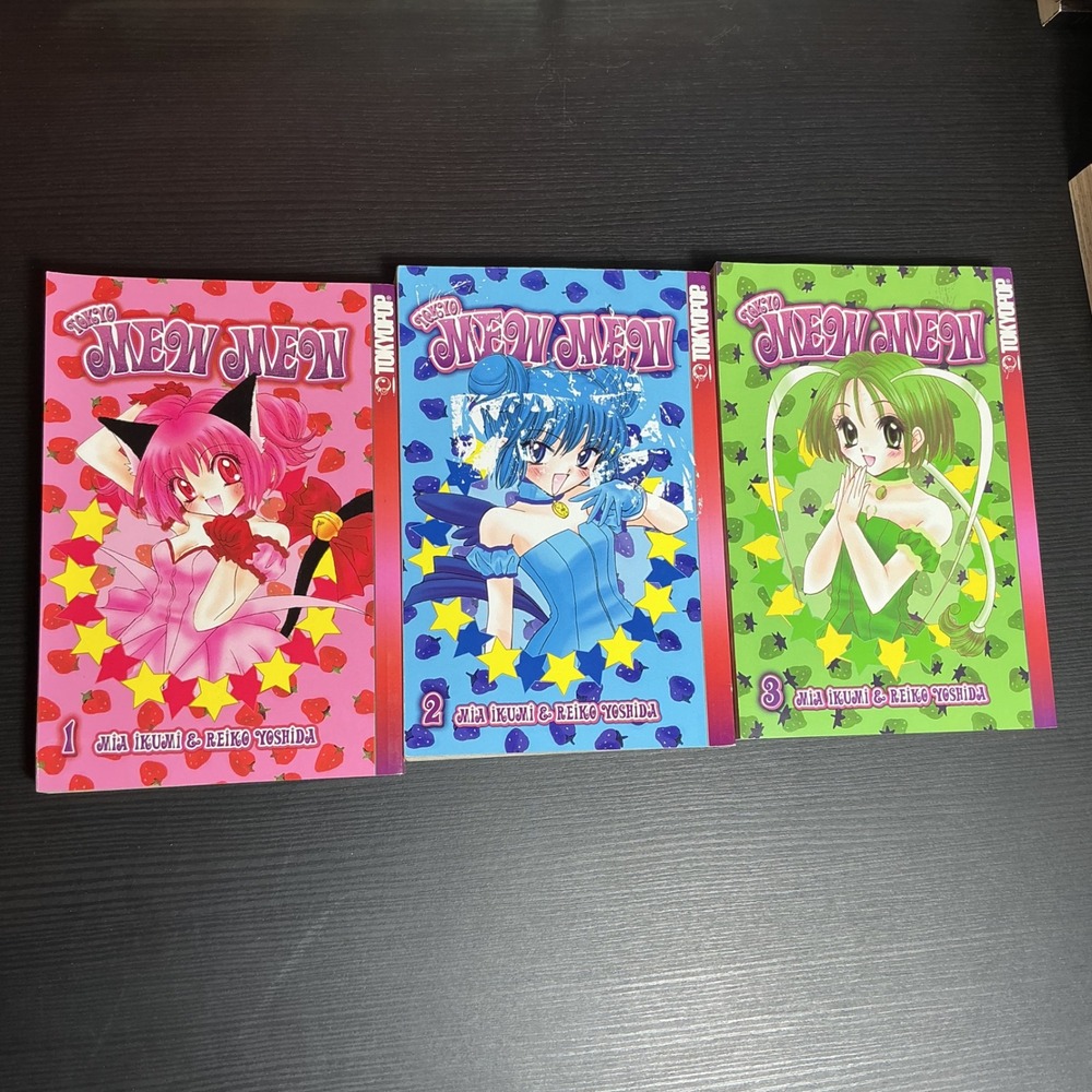 Tokyopop Tokyo Mew Mew Manga Volumes 1-3 Mia Ikumi Vintage Shojo English Set